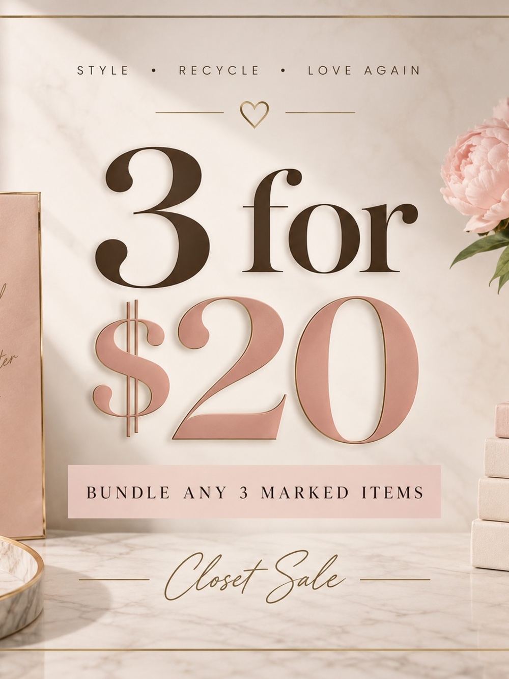 ✨ 3 FOR $20 ✨
